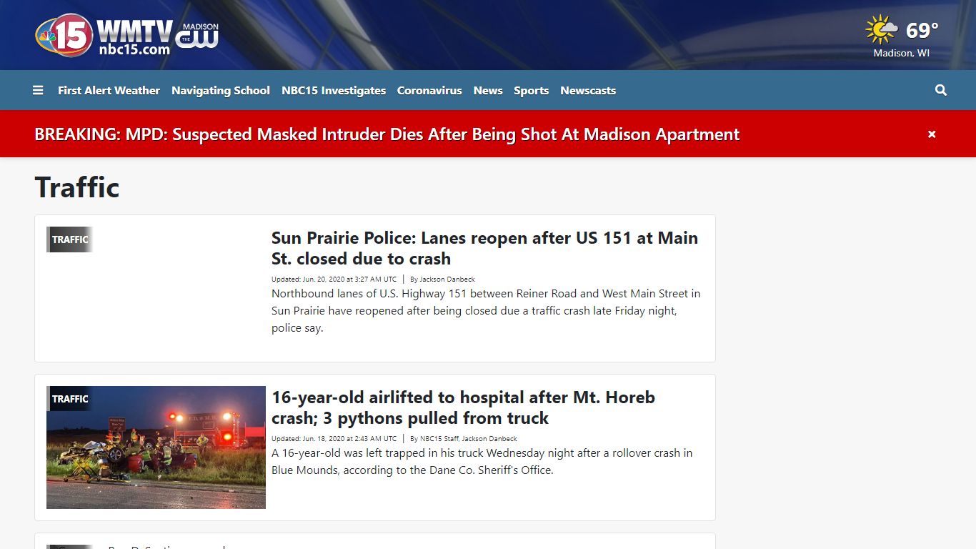 Traffic - WMTV | News, Weather, and Sports | Madison, WI